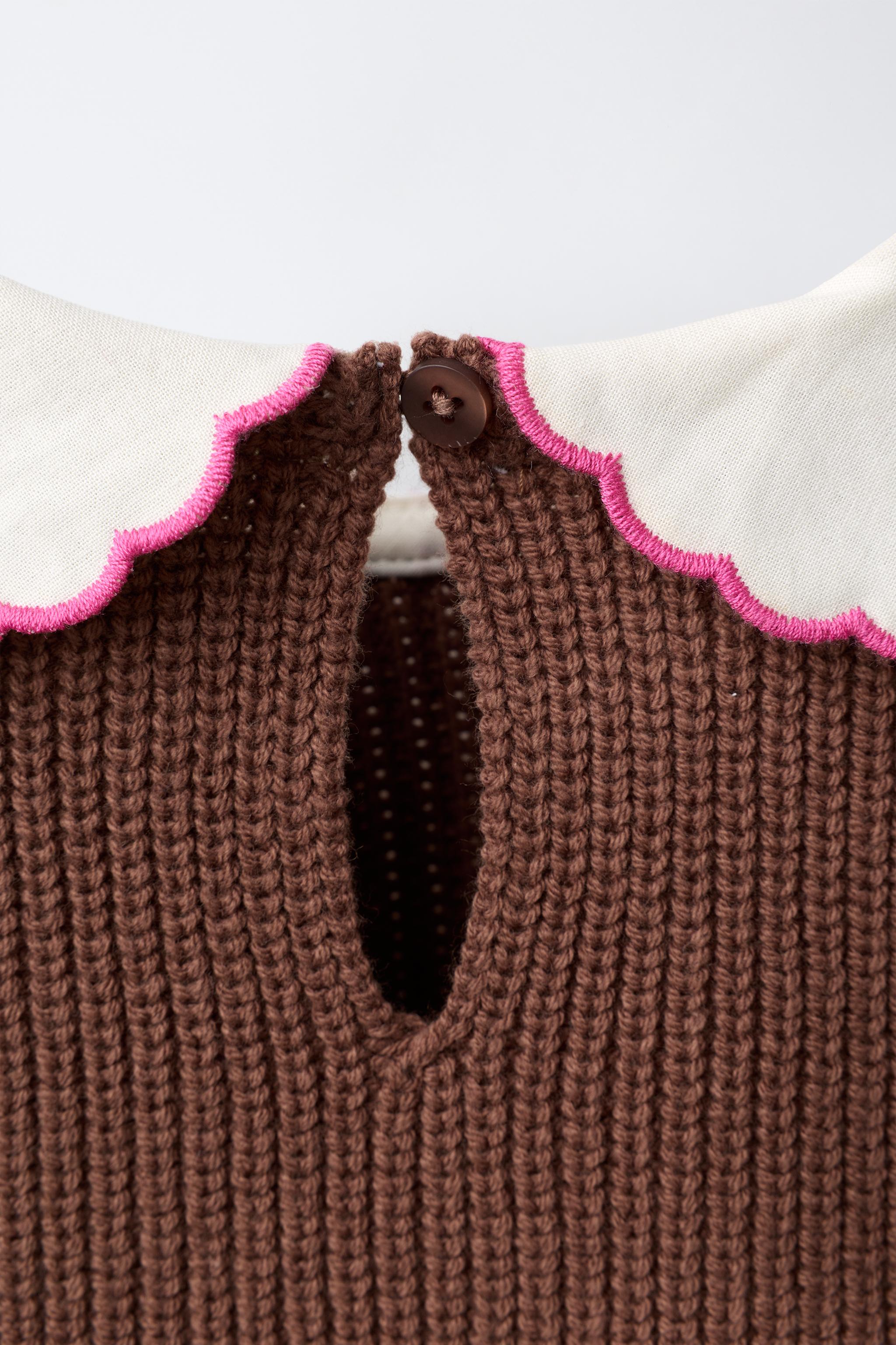 FLORAL EMBROIDERED SHIRT WITH KNIT VEST